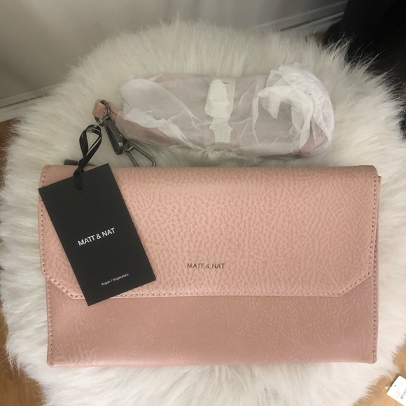 Matt & Nat Handbags - Matt & Nat Dwell Suky Vegan Leather Bag, Pink, NWT